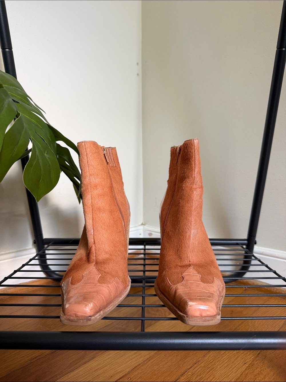 Jeffrey Campbell Calimity Calf Hair Ankle Boots